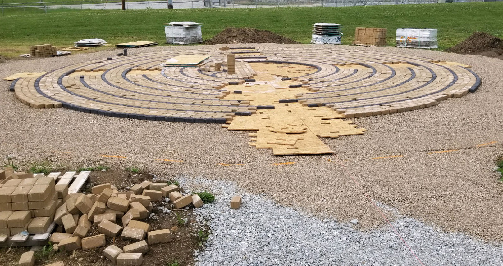 Labyrinth coming into shape